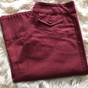 • Baccini Maroon midi skirt • size 8 •